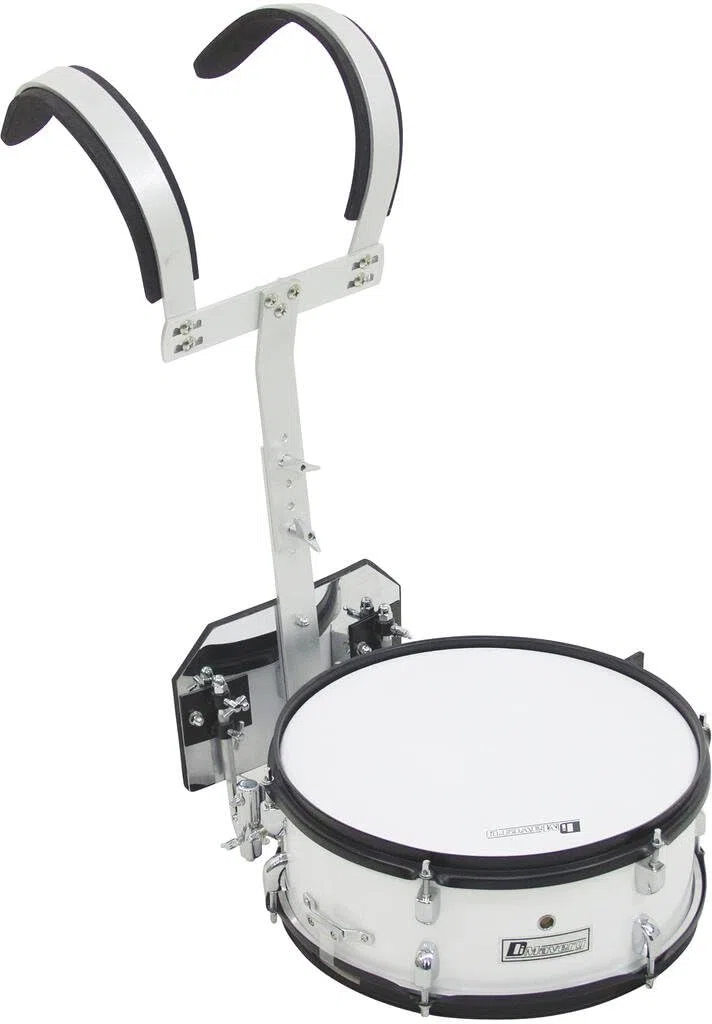 DIMAVERY MS-200 Marsch-Snare, weiß | PRO Marschtrommel
