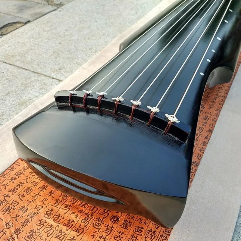 JITEM Traditionelles chinesisches 7-Saiter-Instrument, alte Paulownia-Guqin, Saiteninstrument für Anfänger(Color:A)