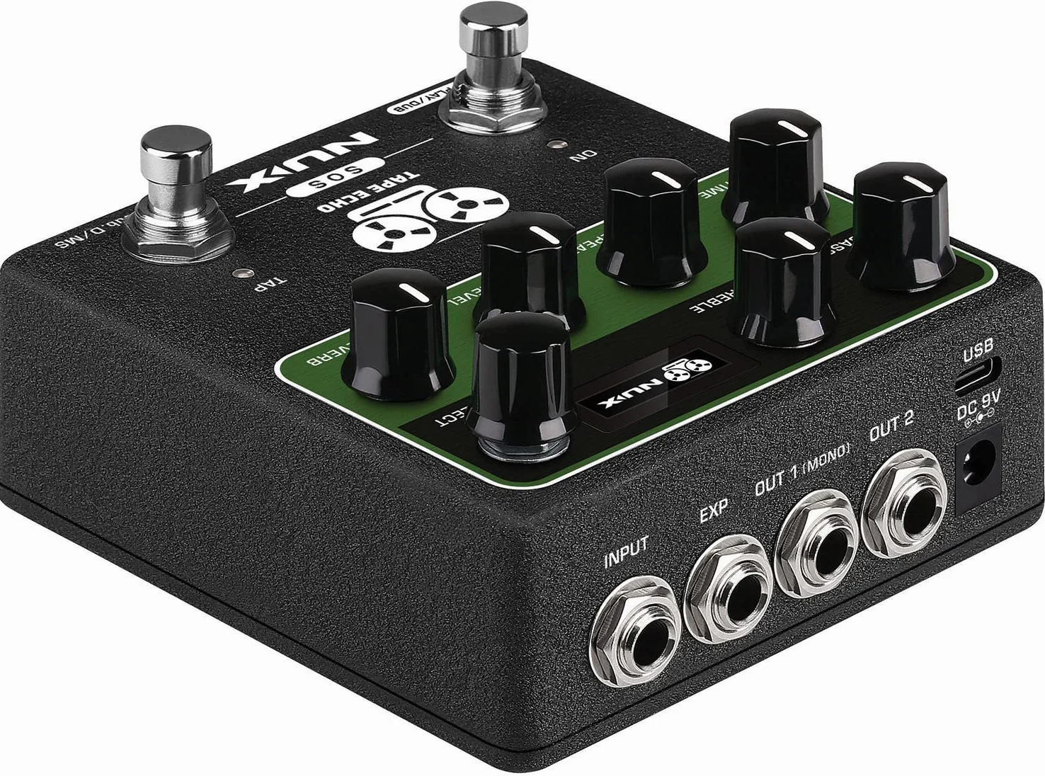 NUX -NDD7 - Tape Echo Pedal mit Midi, Grün