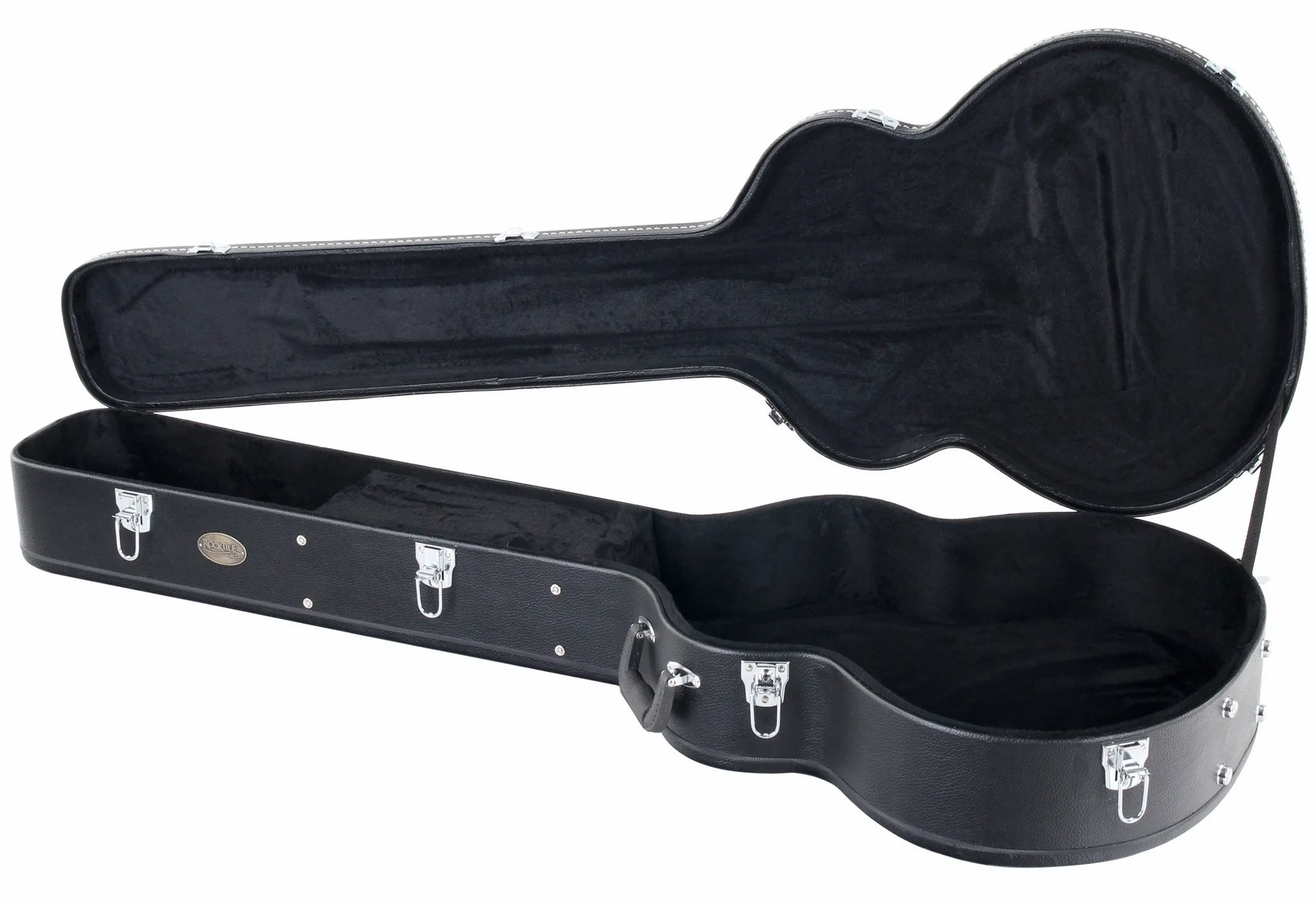 ROCKTILE 4/4 Basskoffer Jumbo Akustik Bass Style gepolstert Gigbag Schwarz