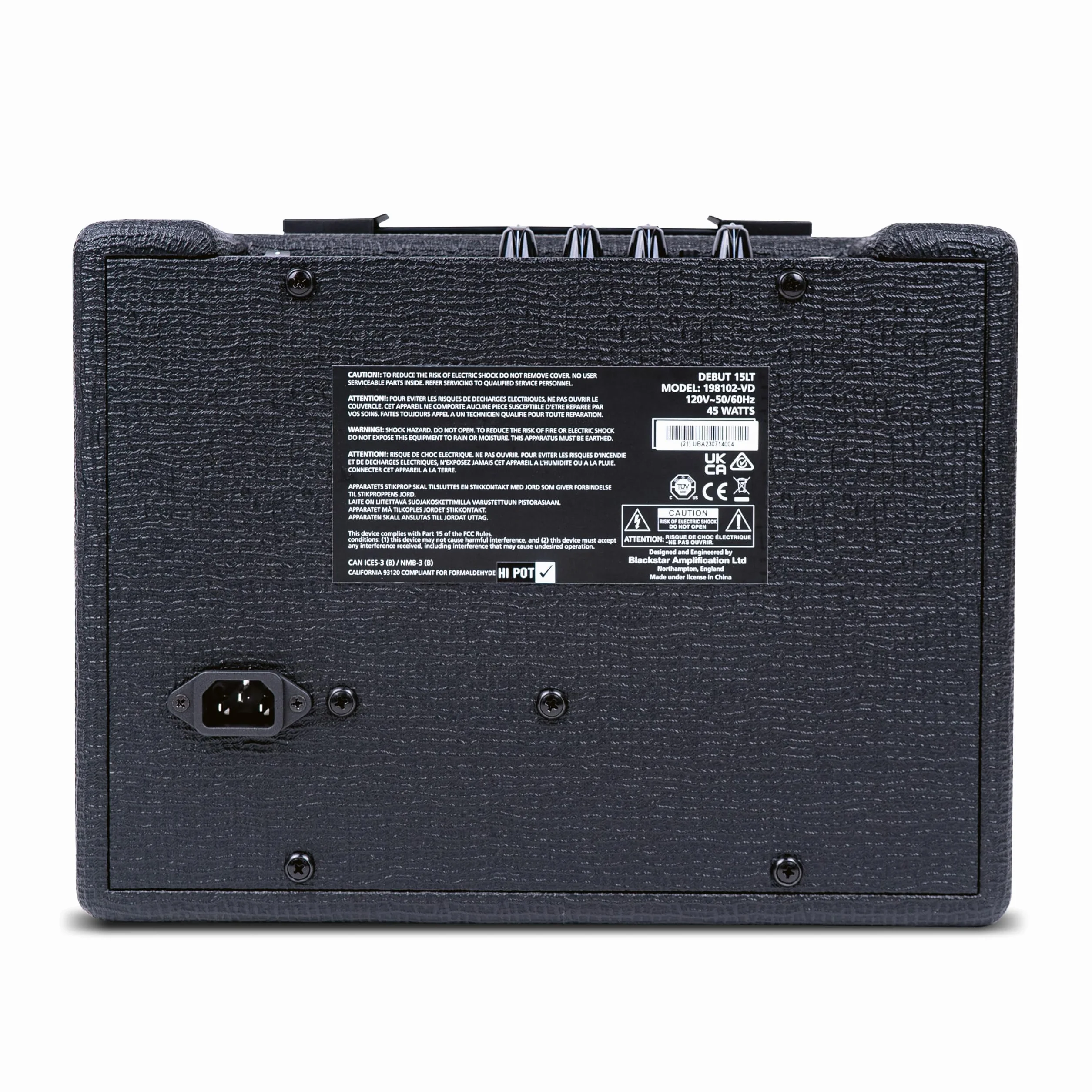 Blackstar Debut 15 LT E-Gitarre 15-Watt-Kombiverstärker, perfekt für Anfänger, Lautstärke- und EQ-Regler zum Üben zu Hause, Audioeingang und emulierter Ausgang/Kopfhörer