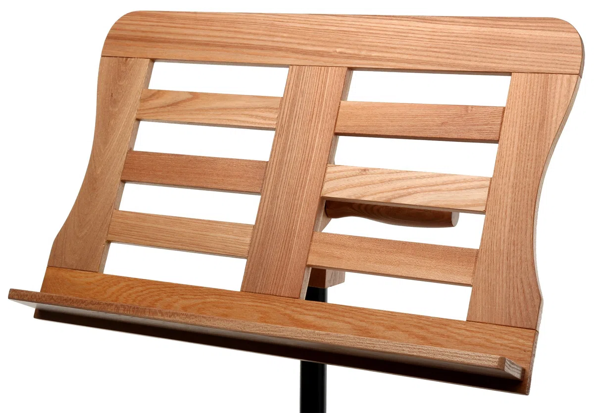 Cantabile Holz Orchesterpult (Notenpult, Notenständer, Höhe 93 bis 134 cm einstellbar) natur