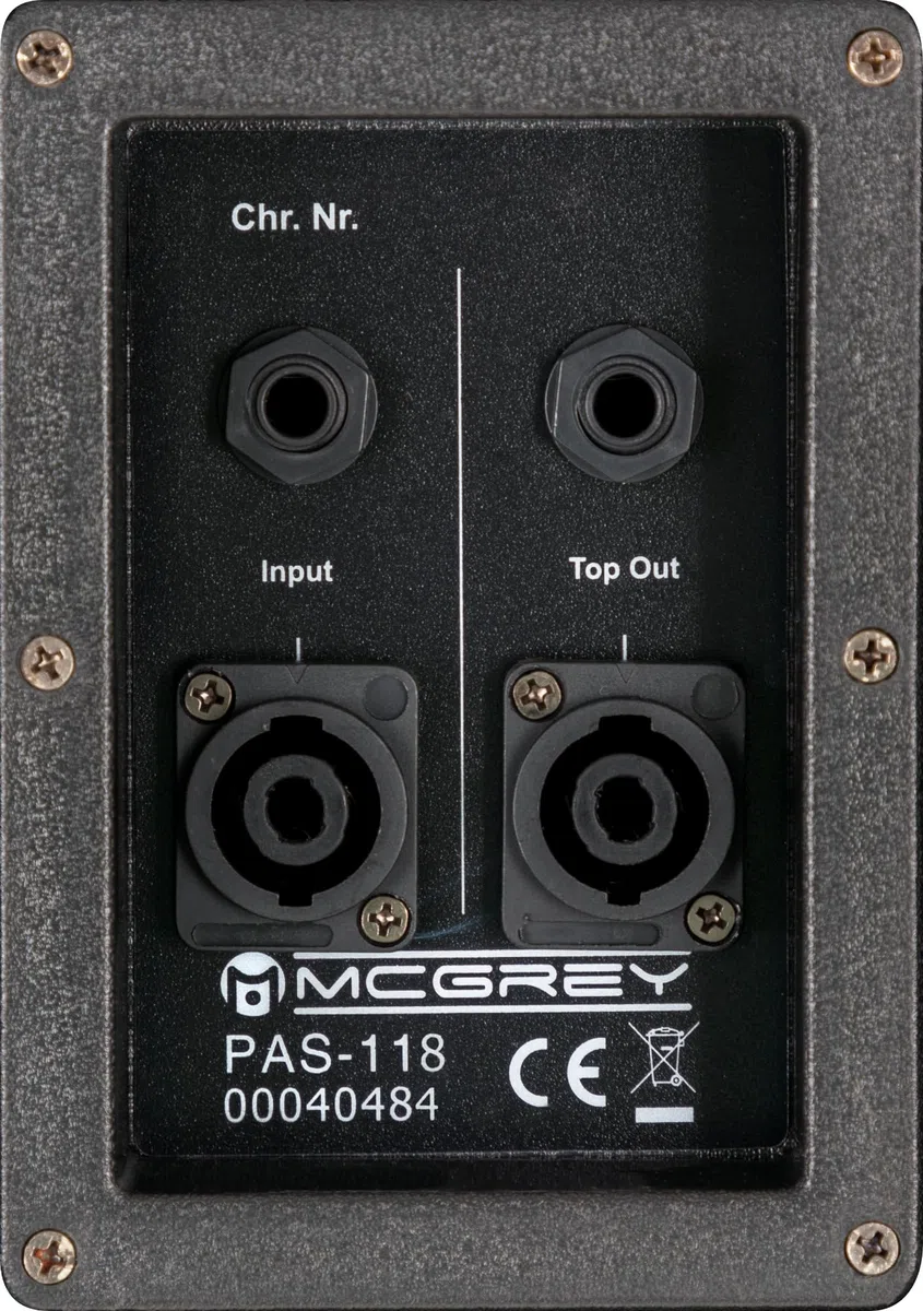 McGrey PAS-118 18" passiver Subwoofer (DJ, PA, Bass Box, 450/900/1800 Watt (RMS/Musikleistung/Peak), Bassreflex-Kanäle, 18" Woofer, SPK-Anschlüsse) schwarz