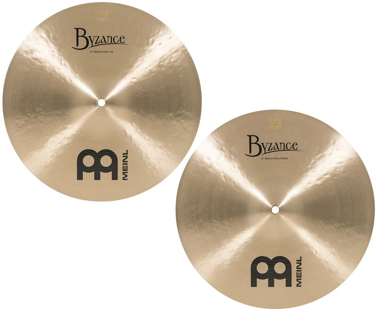 Meinl Byzance Medium HiHat 14" B14MH, Traditional Finish