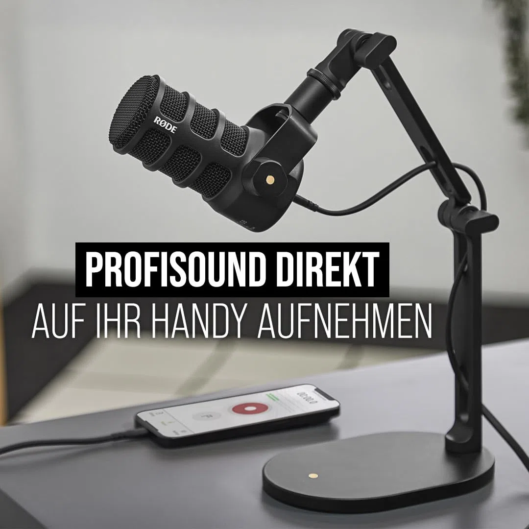 RØDE PodMic Dynamisches XLR/USB Mikrofon für Podcasts, Streaming, Gaming