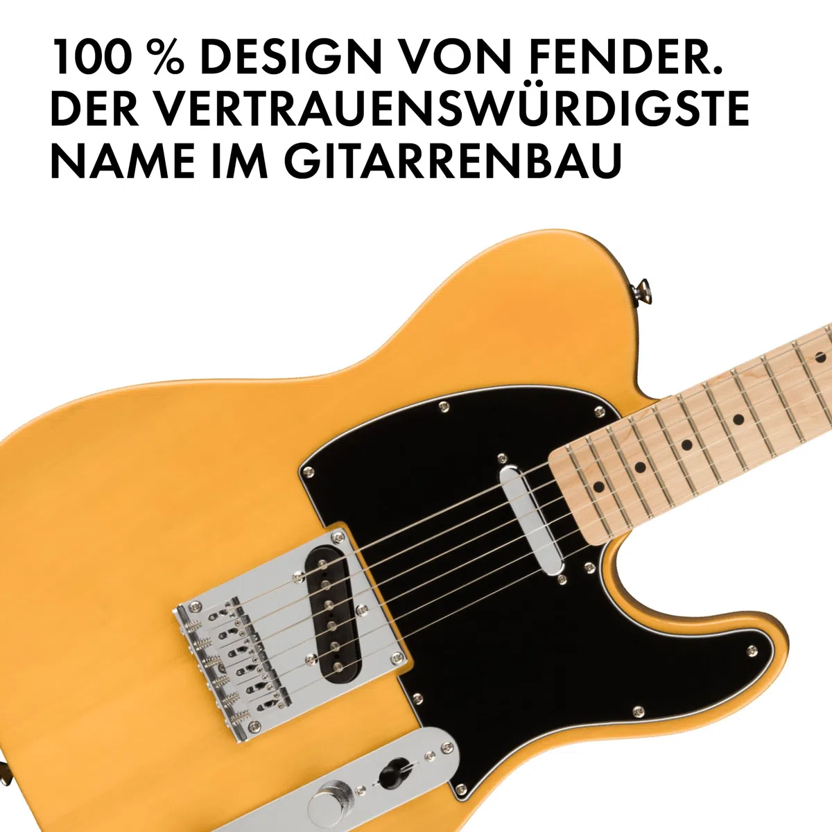 Squier by Fender Affinity Series Telecaster, E-Gitarre, Ahorngriffbrett, Butterscotch Blonde, Inklusive kostenloser virtueller Kurse auf Fender Play