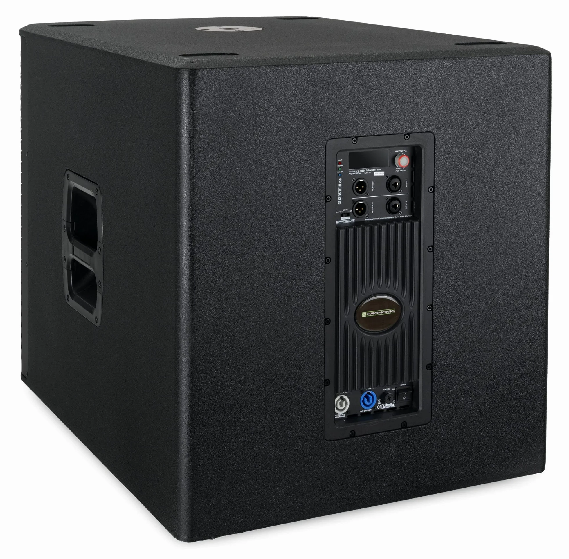 Pronomic C-118SA Aktiv Subwoofer 2X Set - 1600 Watt Peak / 800 Watt RMS - 18" Lautsprecher mit 3" Schwingspule - Frequenzbereich: 30-200 Hz - 4 DSP-Presets - max. SPL: 126 dB