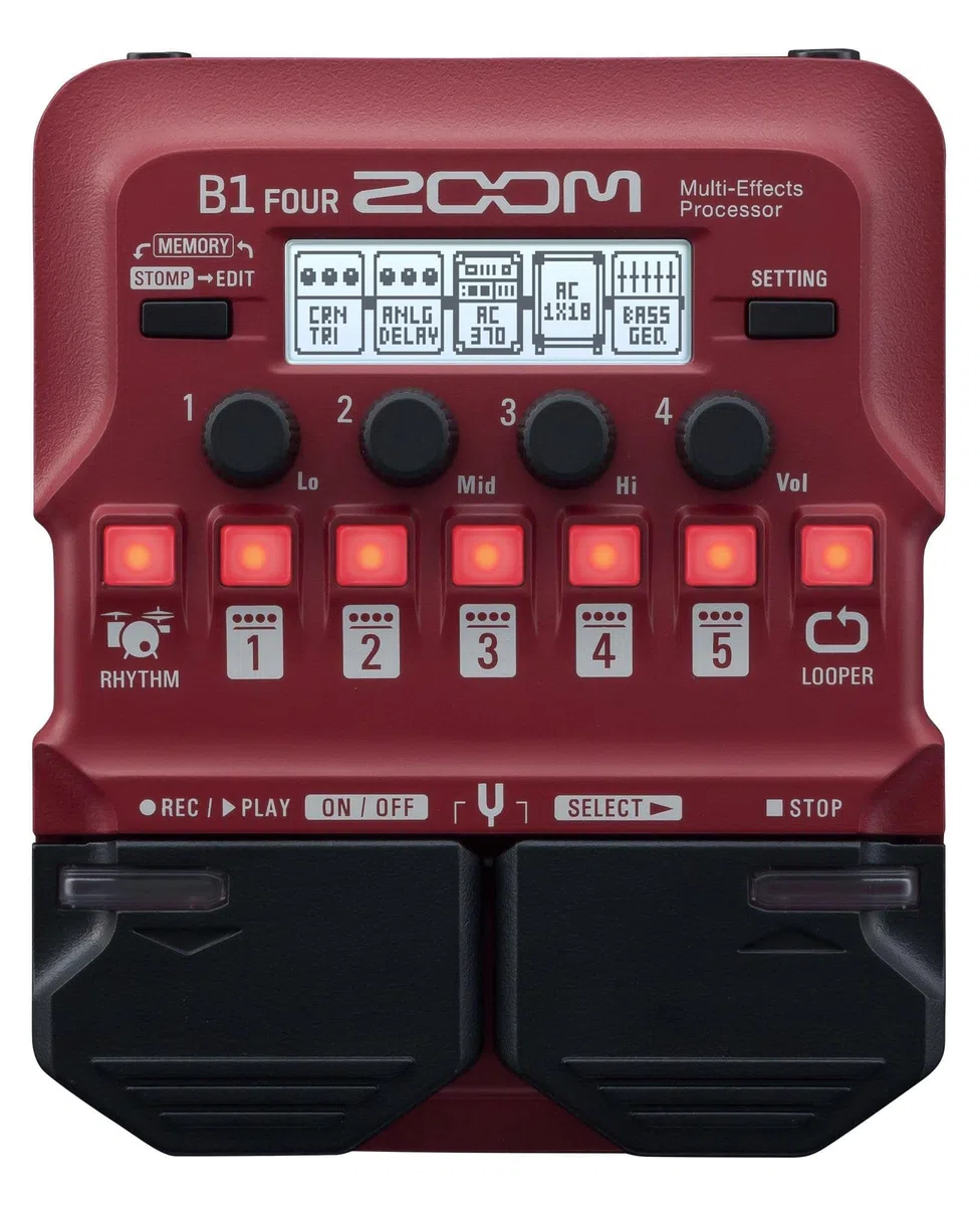Zoom B1 FOUR Effektpedal & AD-16 Netzteil
