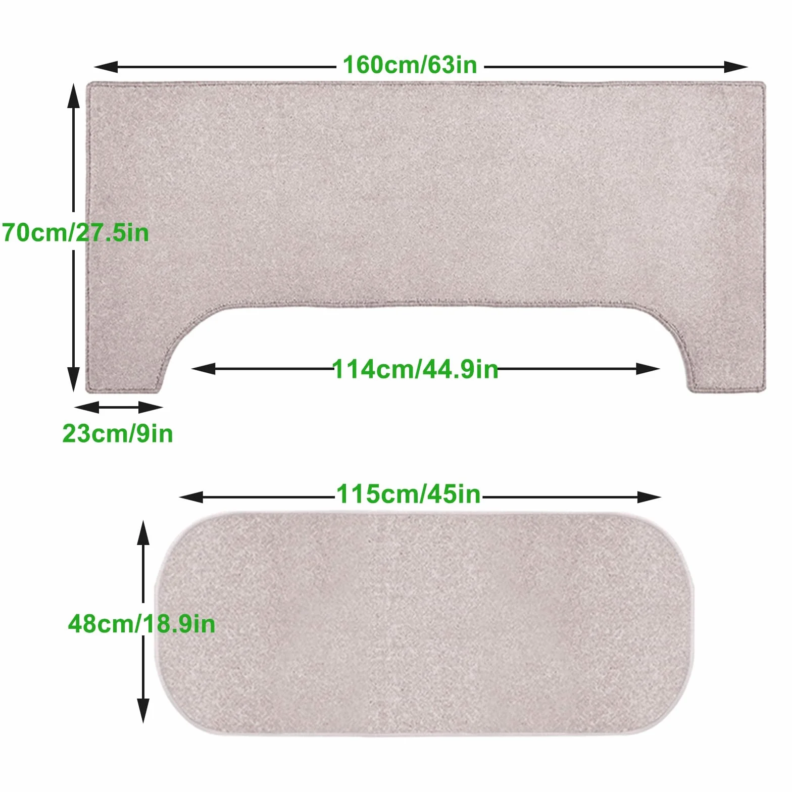 Schalldammung Teppich Klavier, Klavier Schalldämmung Matte, Boden Schallschutz Teppich Schemel Schallschutzmatte Rutschfester(Beige)