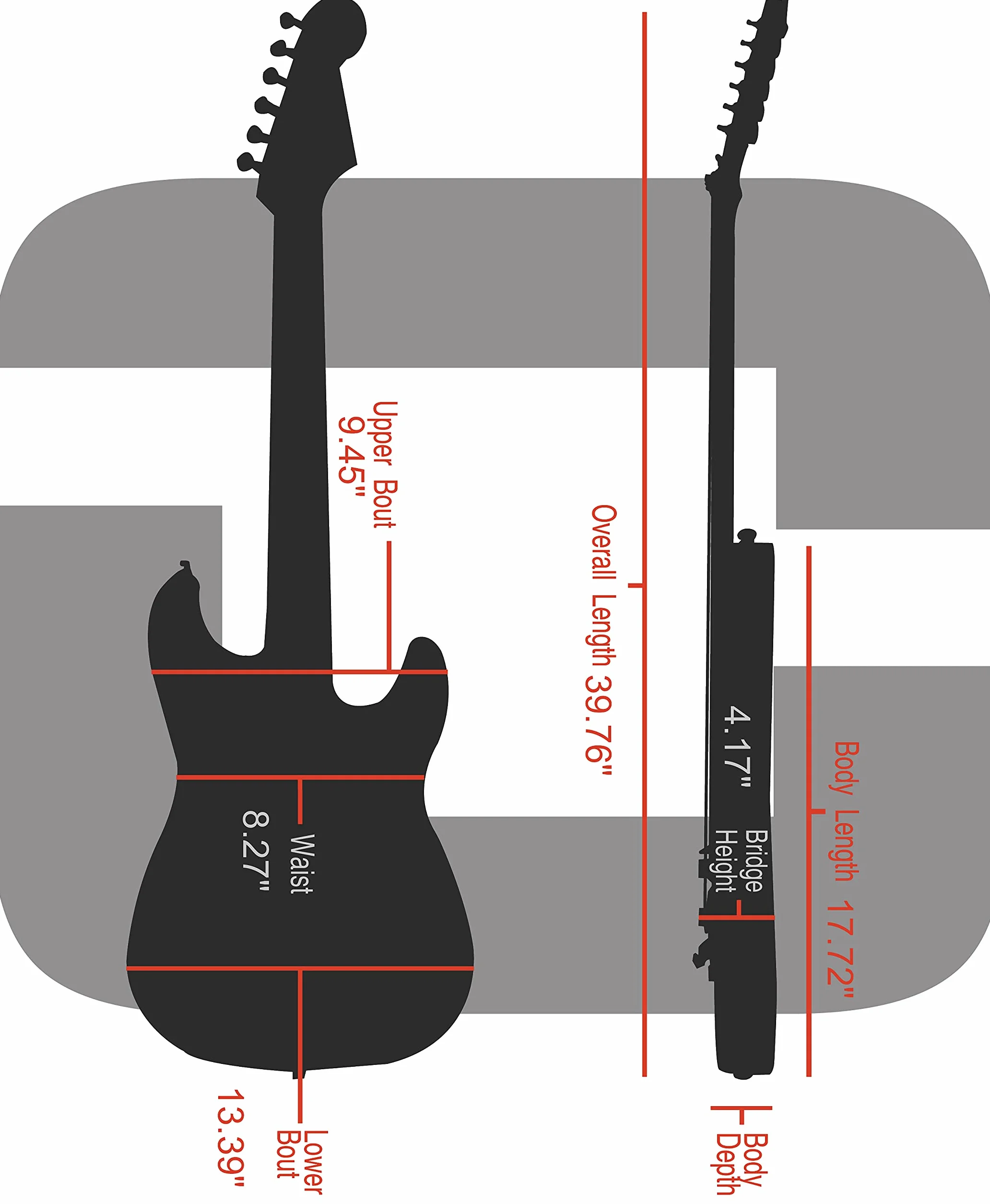 Crossrock CRW620LBR Holzkoffer für Les Paul E-Gitarren, Braun (CRW620LBR)