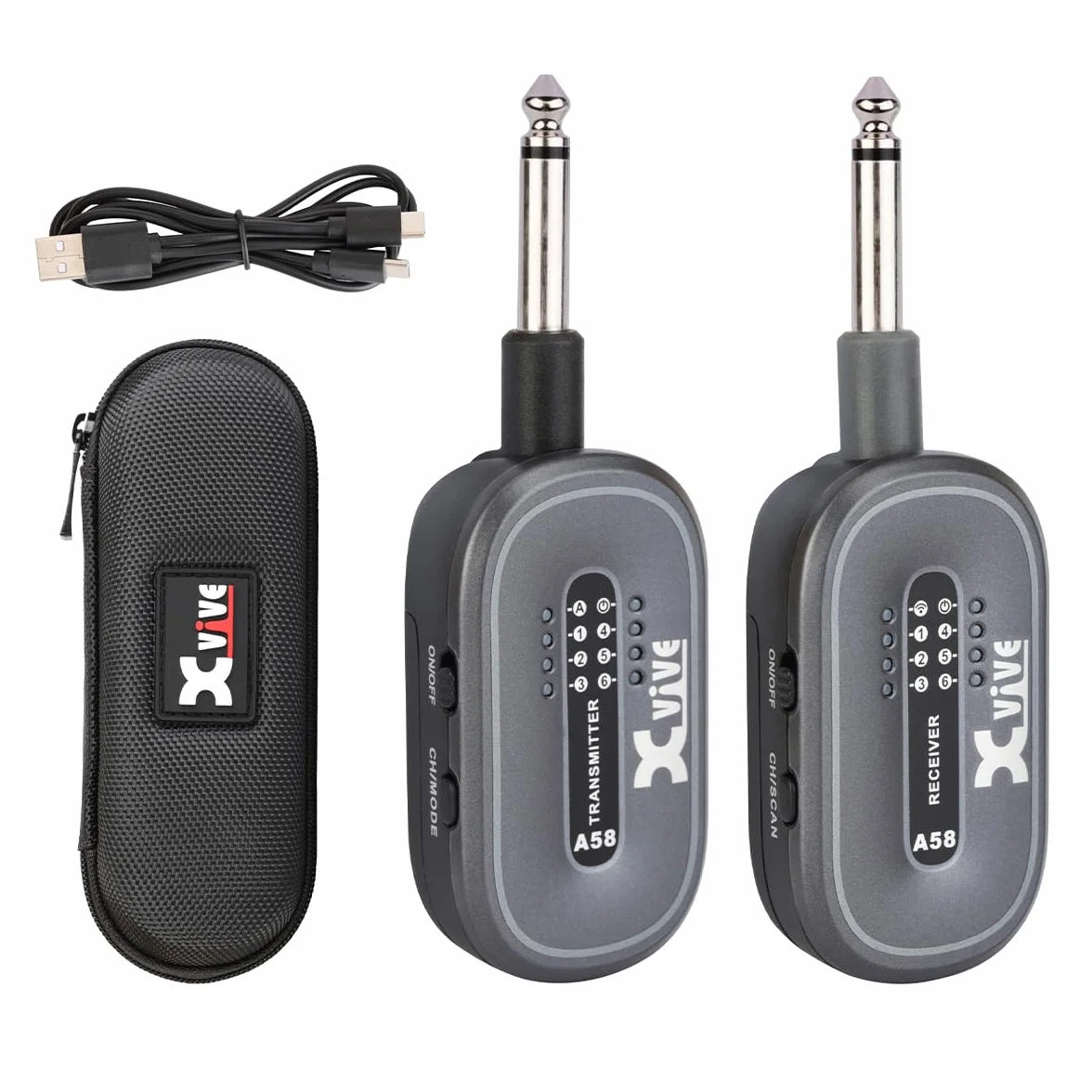 XVive A58 Wireless Guitar System, 5.8 GHz