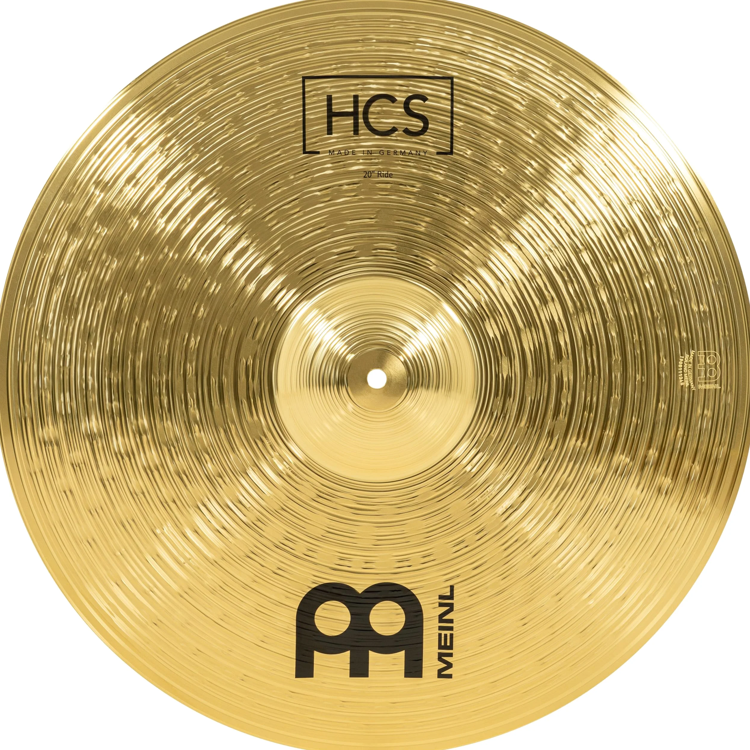 Meinl Cymbals HCS Ride — 20 Zoll (Video) Schlagzeug Becken (50,80cm) Messing, Traditionelles Finish (HCS20R)