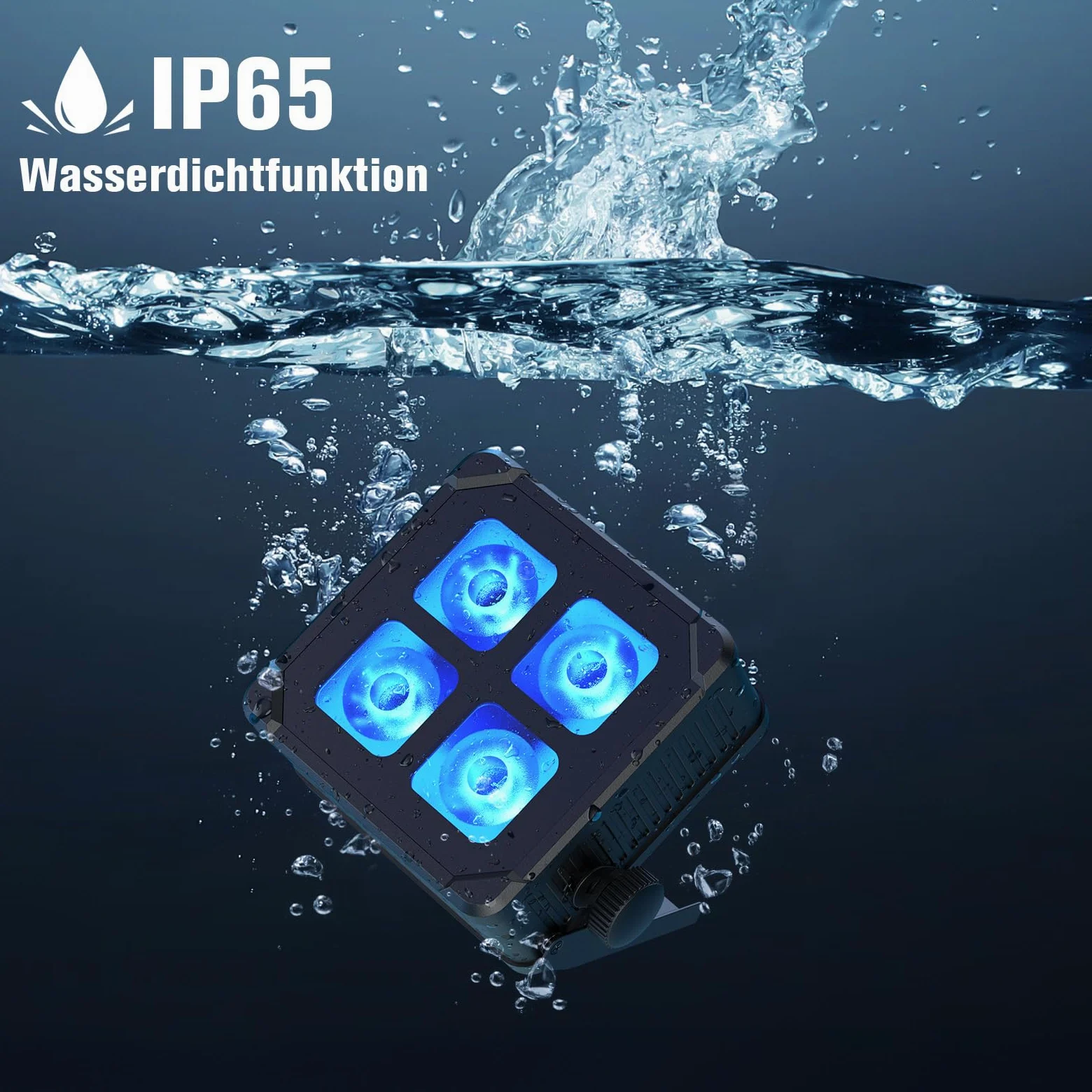 40W IP65 LED Par Strahler Akku, RGBWA UV Wasserdicht Bühnenlicht Outdoor Partylicht Wiederaufladbare mit Fernbedienung und APP Kontrolle für Regentage Hochzeit Bar Show Disco
