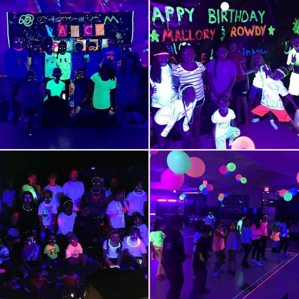 UV Beleuchtung, UKing Schwarzlicht LED mit 12 x 3W UV LED Bar Lichteffekte mit Fernbedienung Partylicht für DJ Disco Karneval Halloween und Weihnachten Bühnenbeleuchtung, 1PC