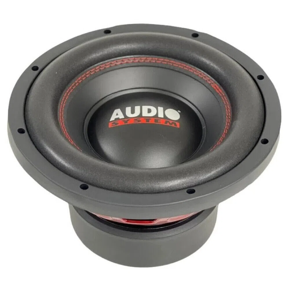 KIT Set FÜR Audio System ASY10 ASY-10 1 Subwoofer 25 cm 10" Durchmesser, Doppelschwingspule, Dual Voice Coil, 2+2 Ohm, 500 Watt rms 1000 Watt max, 1 Stück