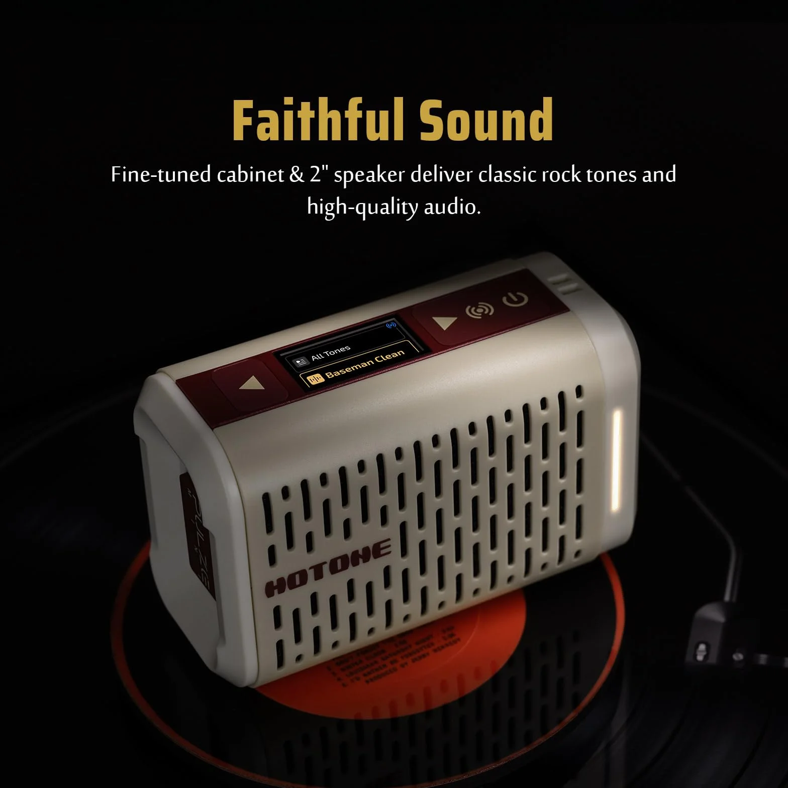 HOTONE Mini Verstärker mit Modeling-Funktion, multifunktionaler BT Gitarren Bass IR Lautsprecher mit Multi FX Mobile App Pulze Mini AP-5