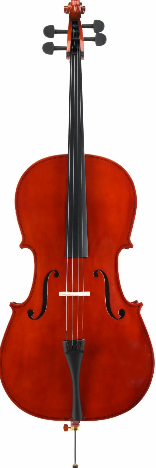 Classic Cantabile CP-100 Cello 4/4 Set (Decke: Fichte, Boden: Ahron, Wirbel: Palisander, höhenvertellbarer Stachel, hochglanz lackiert, inkl. Bogen und Tasche)