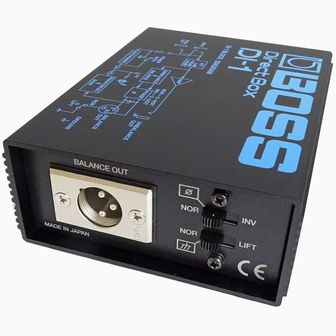 Boss DI-1 aktive DI-Box Direct Box + Klinkenkabel 3m