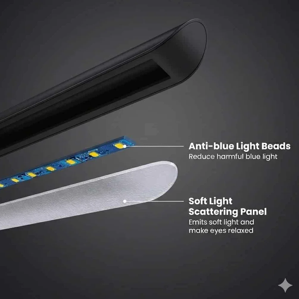Infitronic LED Klavierleuchte mit Touch-Dimmer, Schwanenhalslampe für Klavier, Warmweiß 3000K, stufenlos dimmbar, 12V Netzteil, 295mm, Schwarz