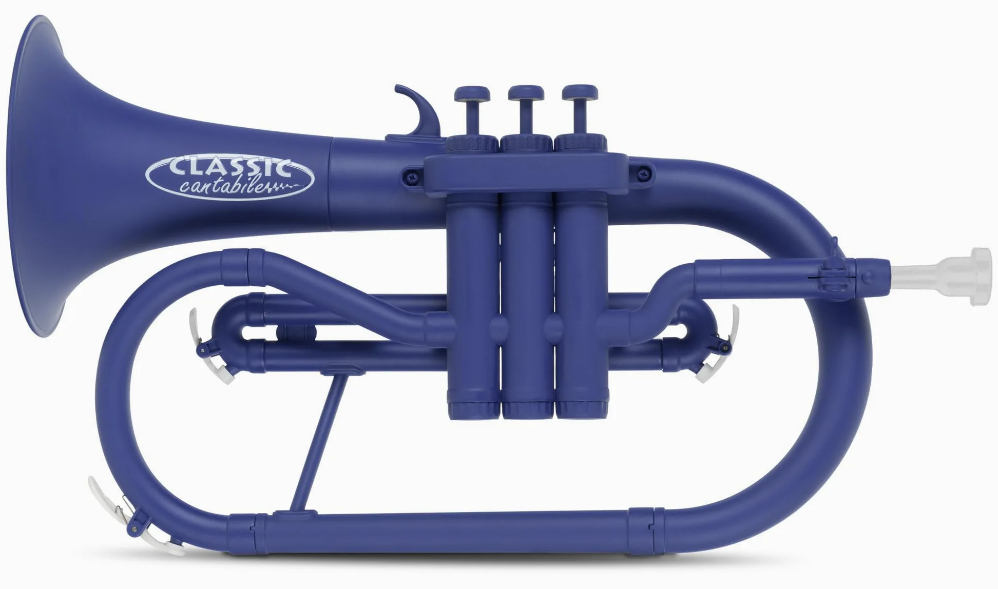 Classic Cantabile MardiBrass ABS Kunststoff Flügelhorn - Perinet-Ventile - 600g leicht - Bohrung: 11,5 mm - inkl. Mundstück und Gigbag - matt-blau