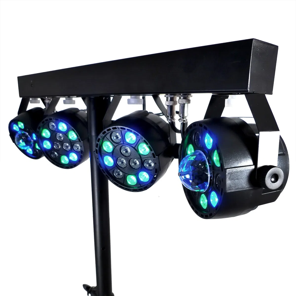 Sound-Set DJ 3400 W Verstärker 2000 W, Lautsprecher 2 x 700 W, Füße, Mischpult, 8 Lichter, Xperformer LED, Kopfhörer Mikrofon