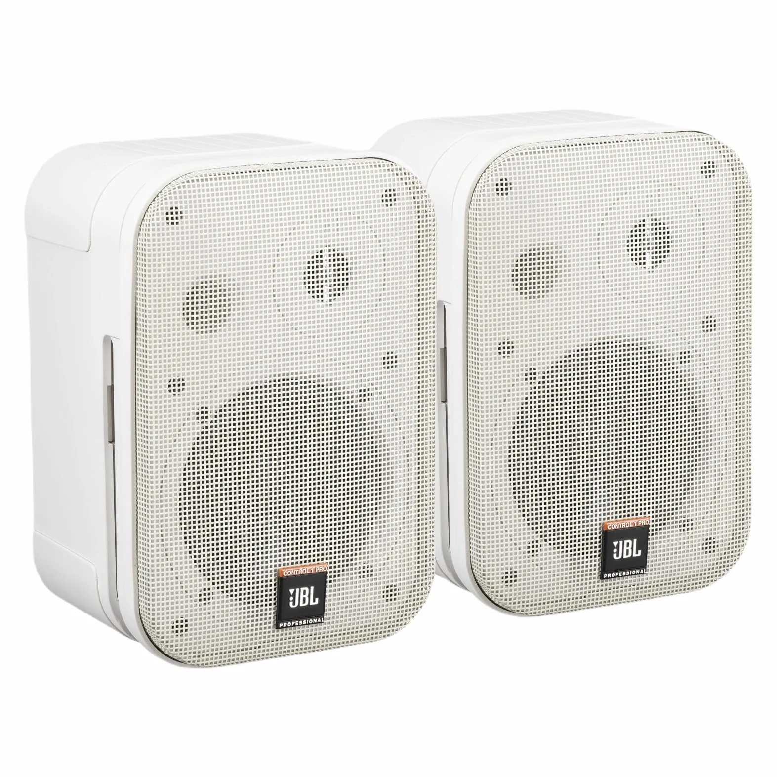 JBL Control 1 Miniatur-Lautsprecher, Pro High Performance, 150-Watt, Studio-Monitor weiß