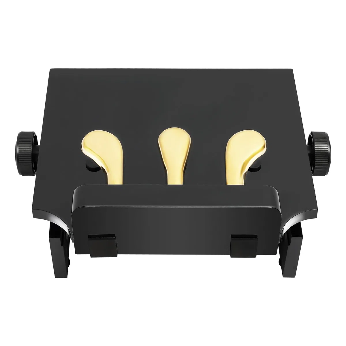 Klavier Pedal Extender, Schwarz 110KG Tragfähigkeit 13.5–23CM Höhenverstellbar Geräuscharme Pedalerhöhung Pedalschemel mit 3 Pedale für Kinder Alter Von 4 bis 12 Jahren Elektrische Akustische