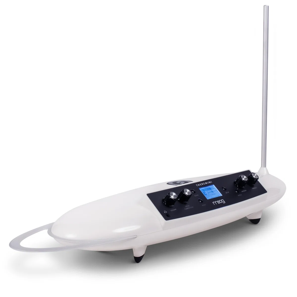 MOOG Theremini Theremin mit Pitchkorrektur, CV-Ausgang, Tuner, Lautsprecher, 32 Presets, LCD-Anzeige