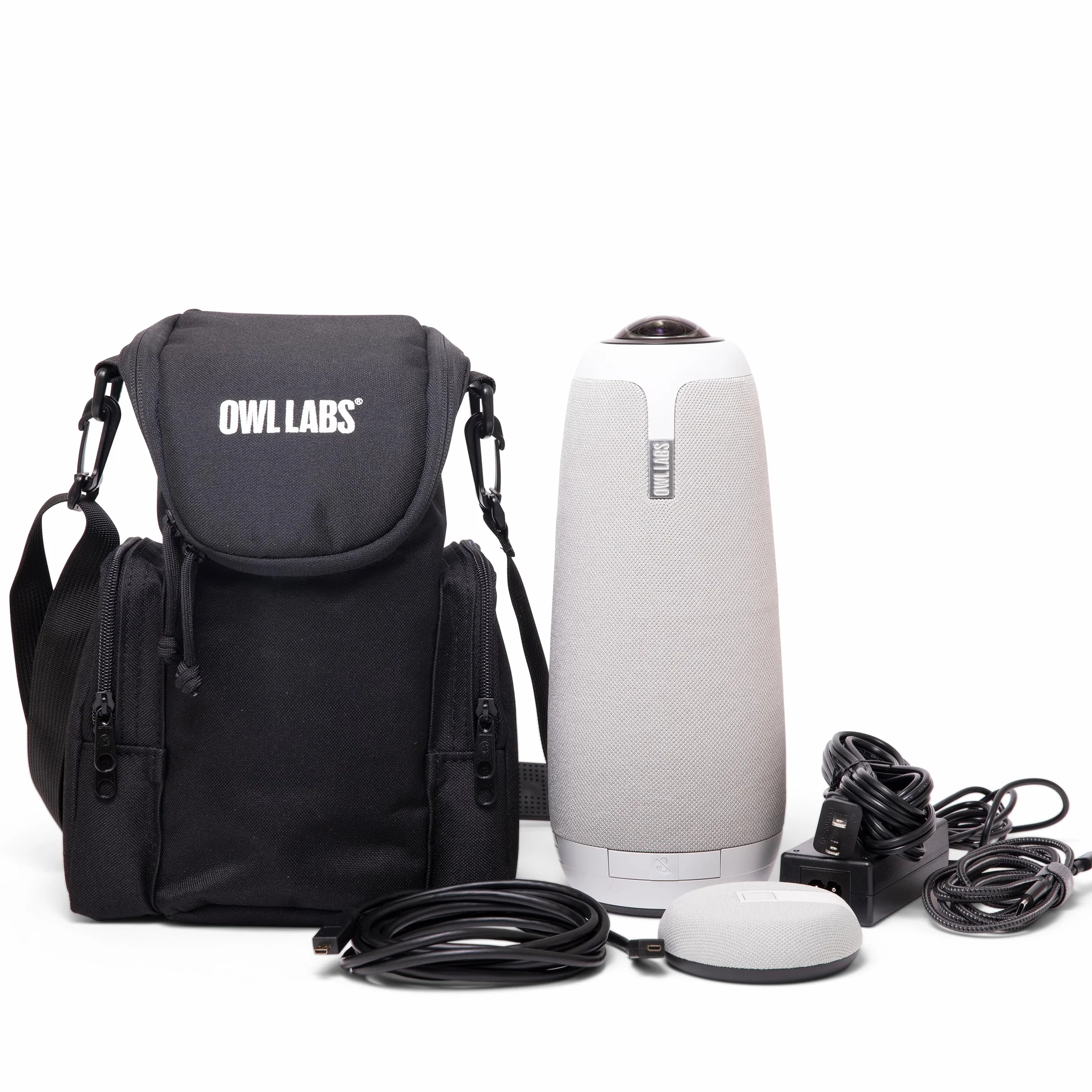 Owl Labs Weiche Tragetasche für Meeting Owl – geeignet für alle Versionen der Meeting Owl sowie für Kabel, Expansion Mic und Netzgerät (Meeting Owl Nicht enthalten)
