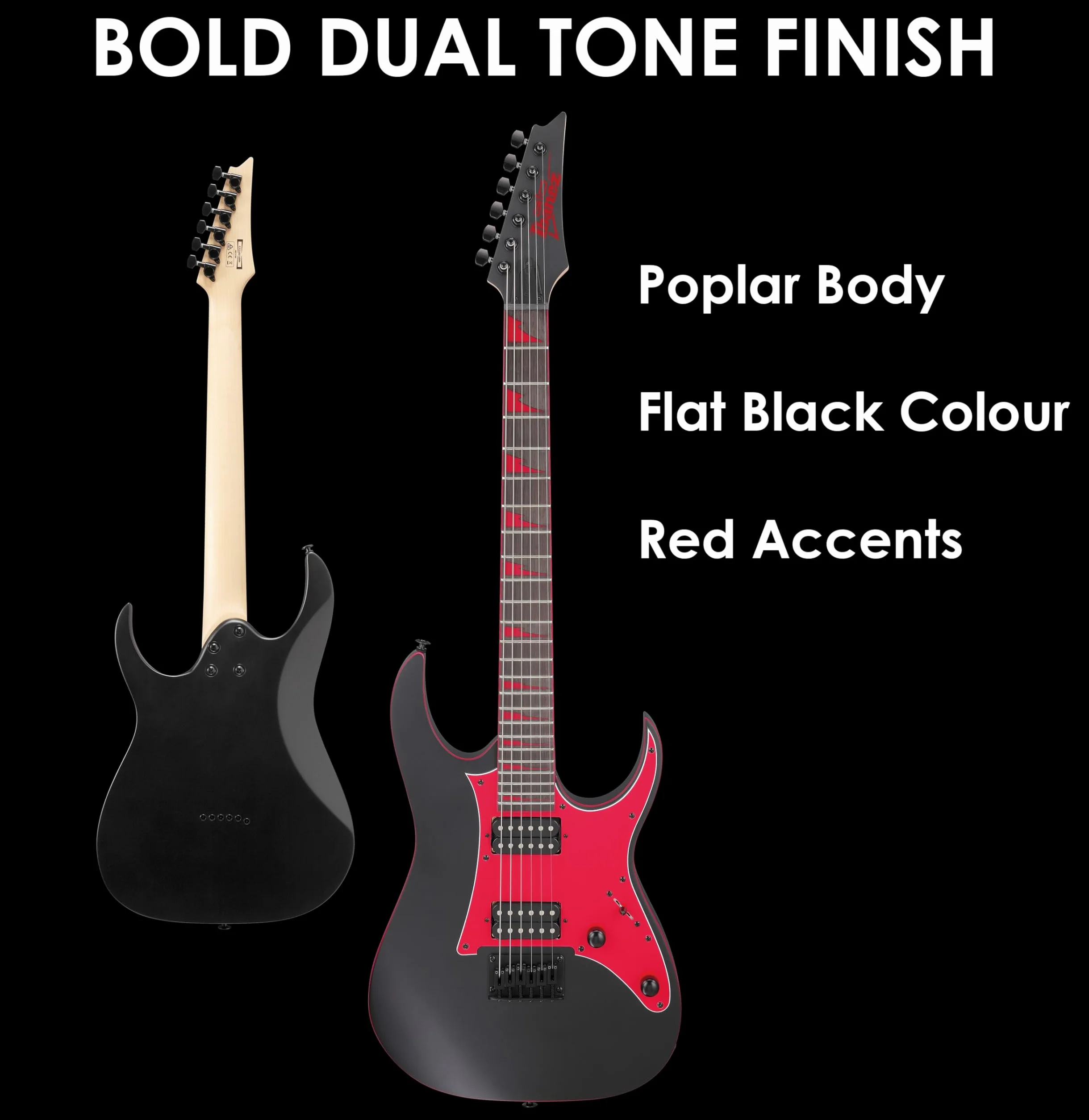 Ibanez Gio GRG131DX-BKF Black Flat