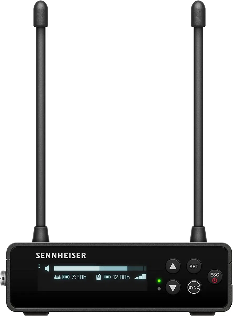 Sennheiser EW-DP 835 SET (U1/5) Tragbares digitales UHF-Drahtlosmikrofonsystem mit SKM-S Handsender und dynamischem Mikrofonmodul MMD 835 mit Nierencharakteristik - Schwarz (700036)