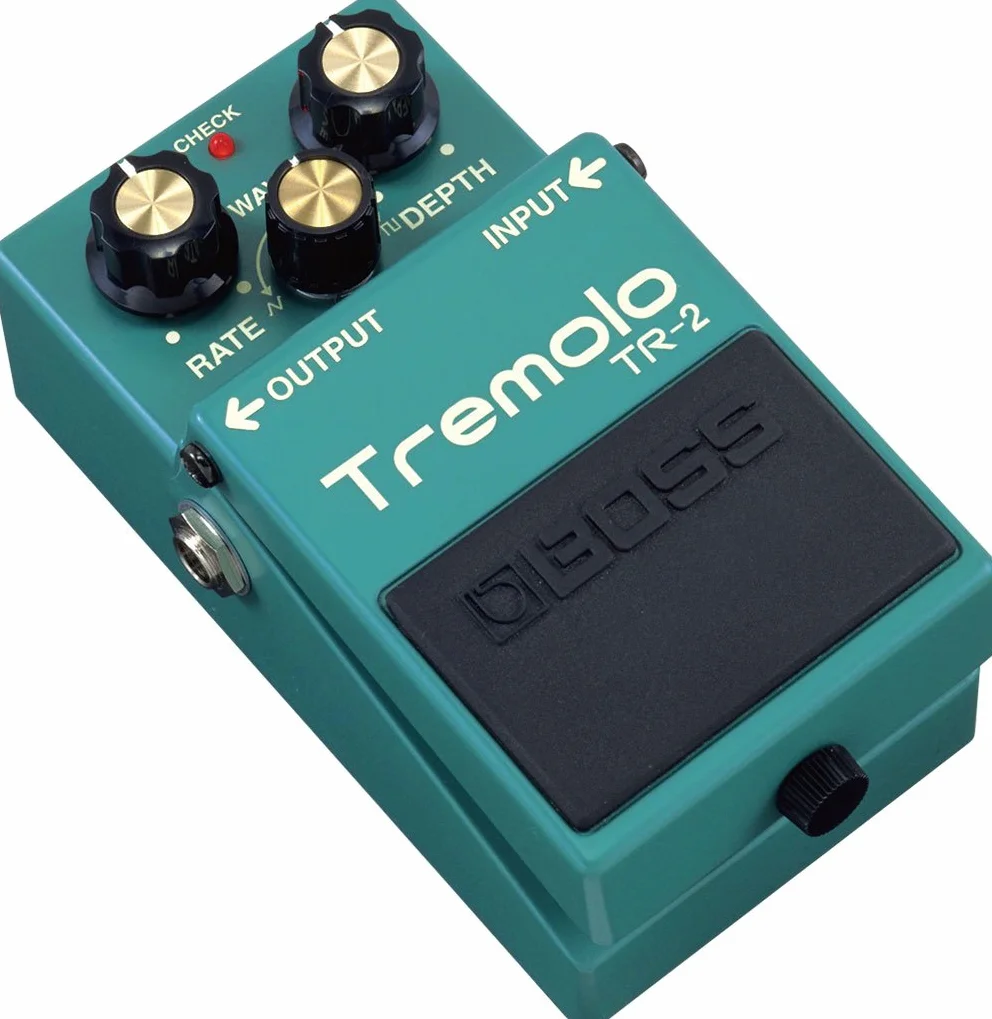 BOSS TR-2 Tremolo Pedal, Vintage-Tremoloeffekte in einem unkomplizierten Kompaktpedal