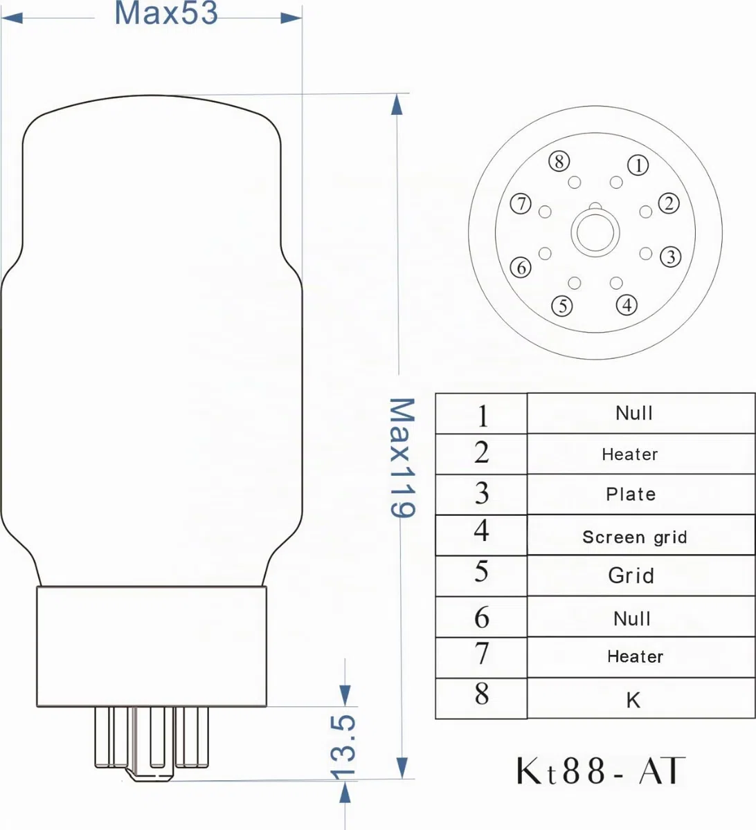 PSVANE Horizon Serie KT88-AT Vakuumröhrenverstärker Gematchtes Paar (2er-PACK)