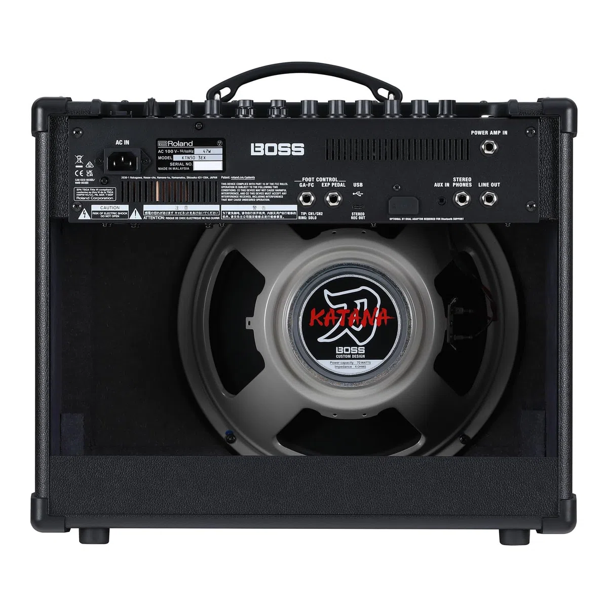 Boss Katana 50 EX Gen 3 Gitarren-Verstärker mit BT-Dual und keepdrum Kabel
