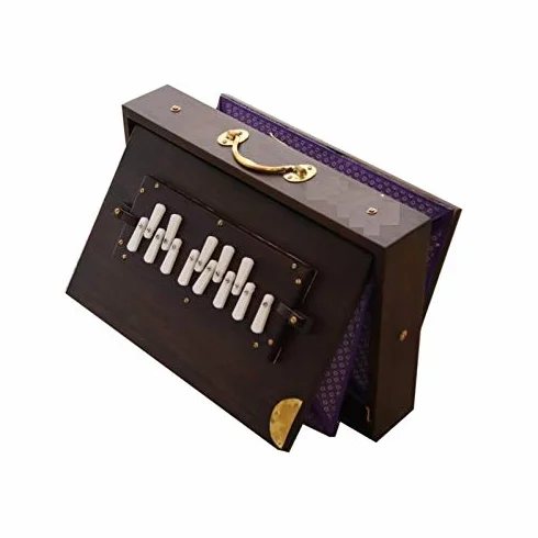 FASHERATI Shruti Box, 13 Noten: C C# D D# E F F# G G# A A# B C, Teakholz, Konzertqualität, braun, inklusive Etui
