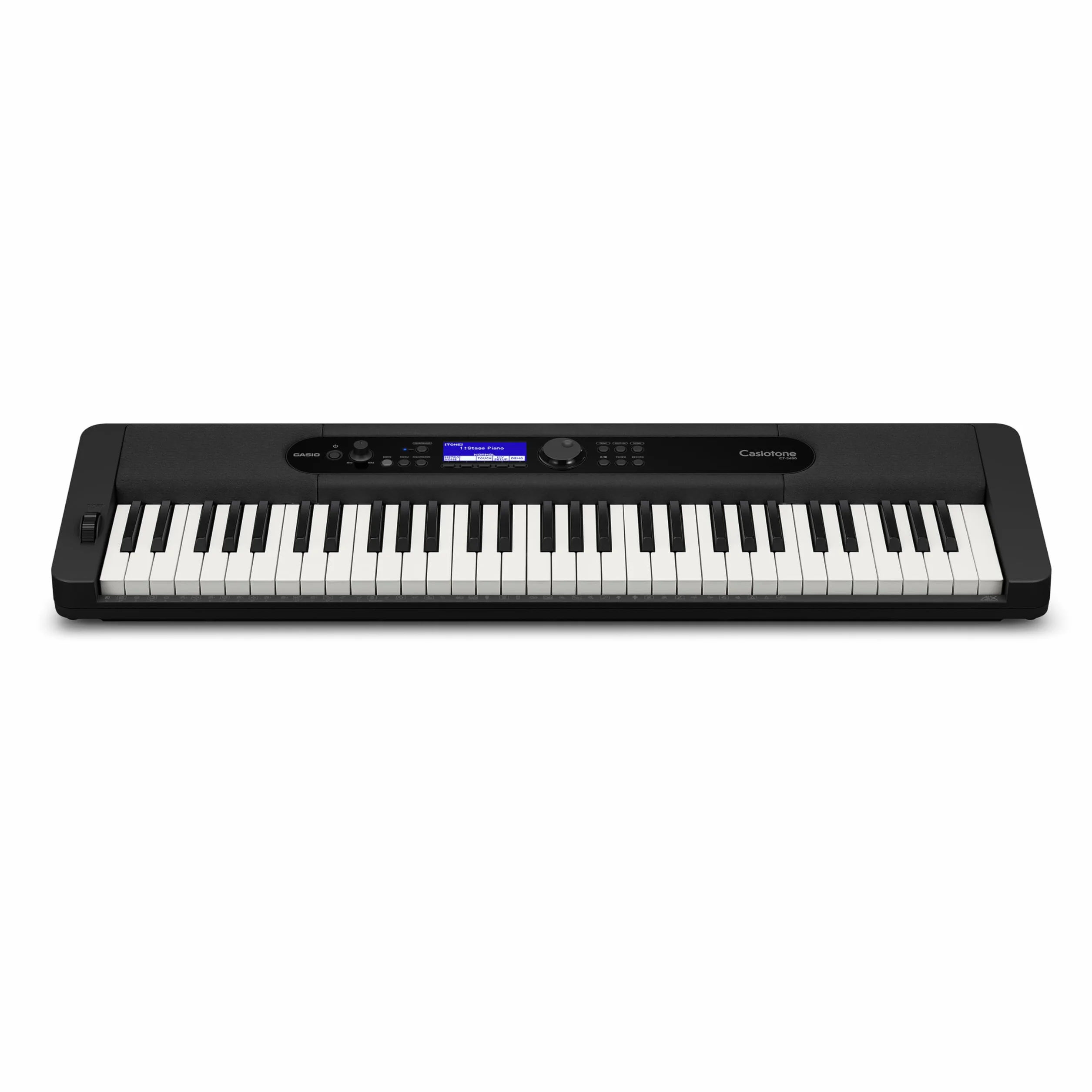 Casio Casiotone CT-S400 Keyboard mit 61 anschlagdynamischen Tasten, 600 Sounds und 200 Begleitrhythmen, schwarz