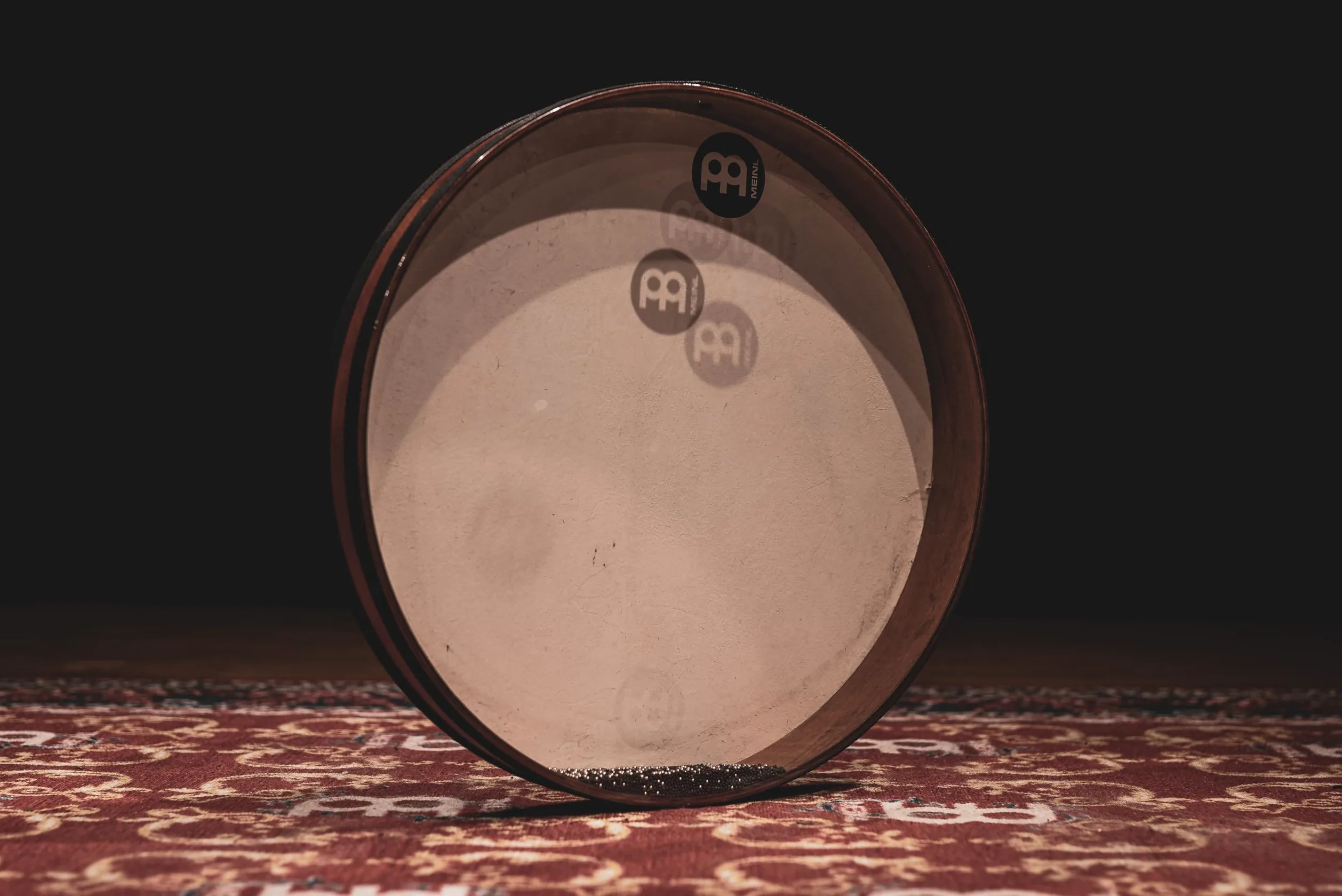 Meinl Percussion FD20SD Sea Drum, Frame Drum mit Kombination aus Ziegenfell und Kunststofffell, 50.8 cm (20 Zoll) Durchmesser, african brown