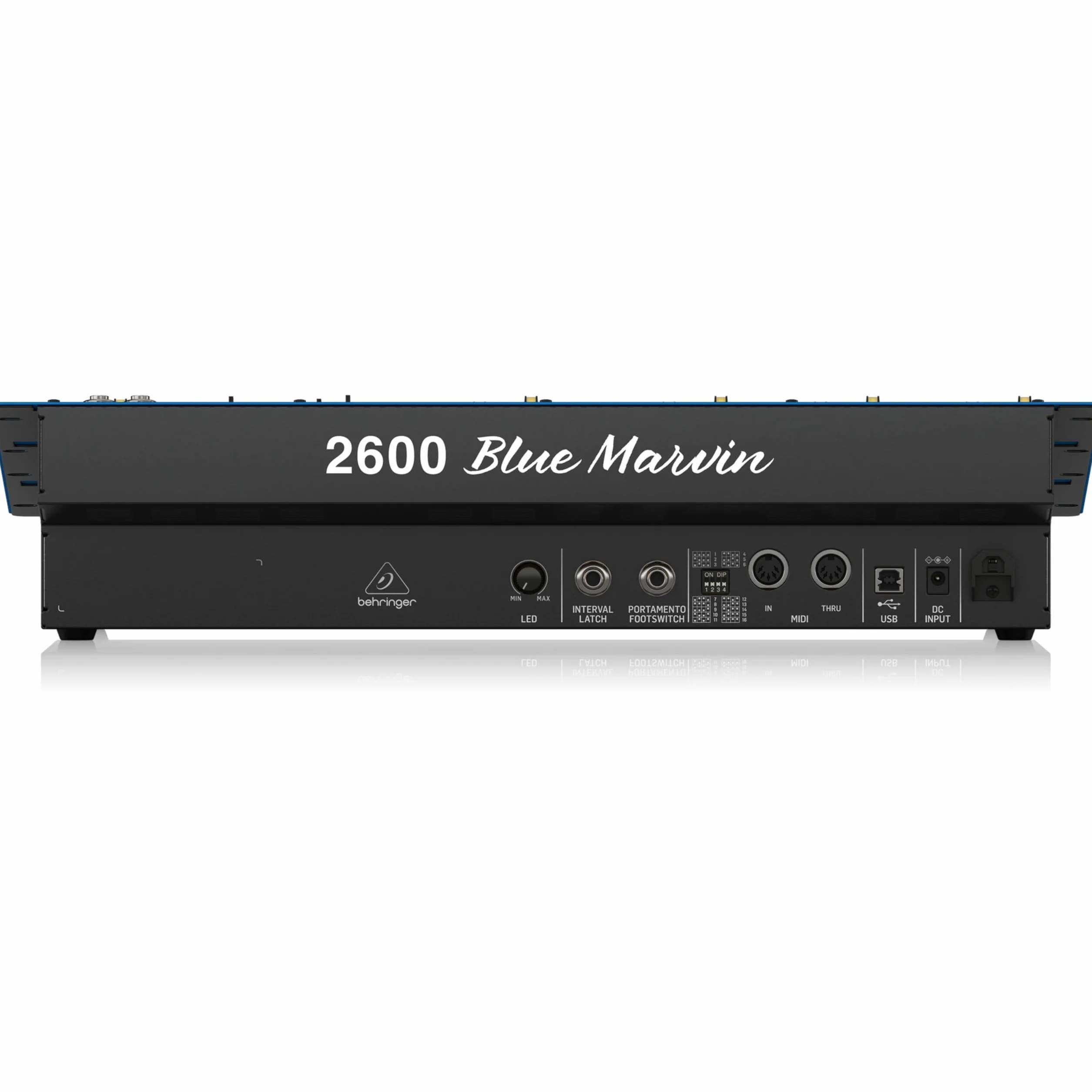 Behringer 2600 BLUE MARVIN Special Edition halbmodularer analoger Synthesizer mit 3 VCOs und Multi-Mode-VCF im 8U-Rack-Mount-Format