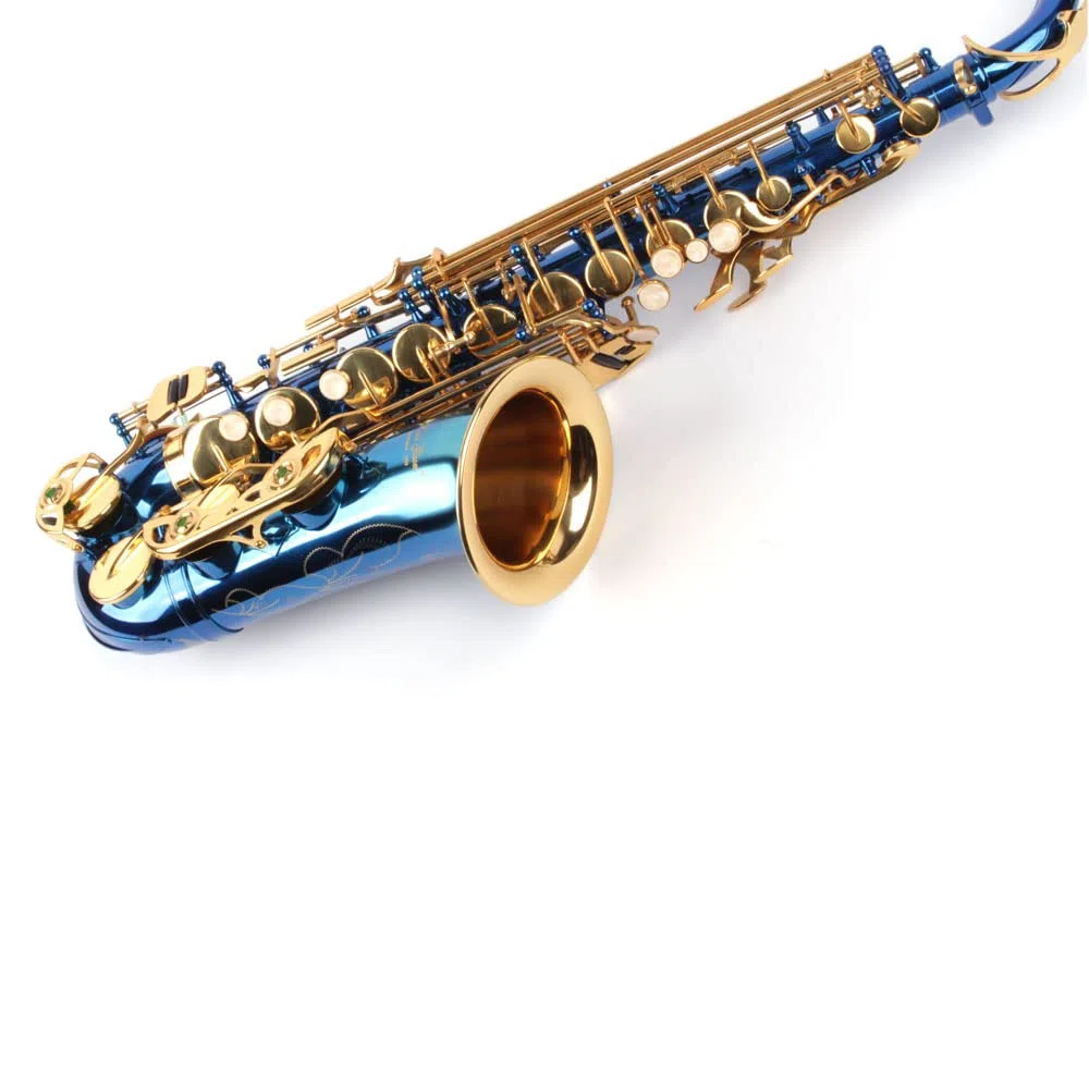 Alt Saxophon, blau/gold, mit Koffer