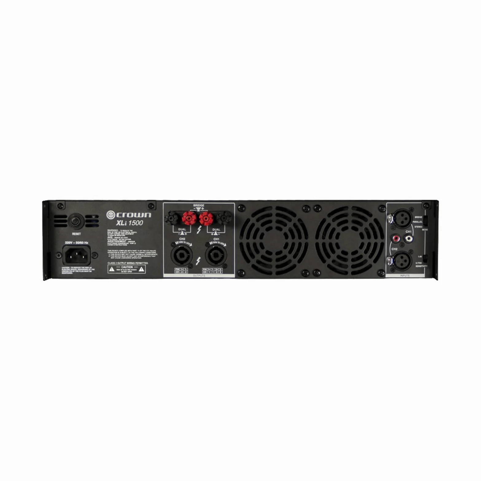 CROWN XLI1500 Verstärker, Schwarz