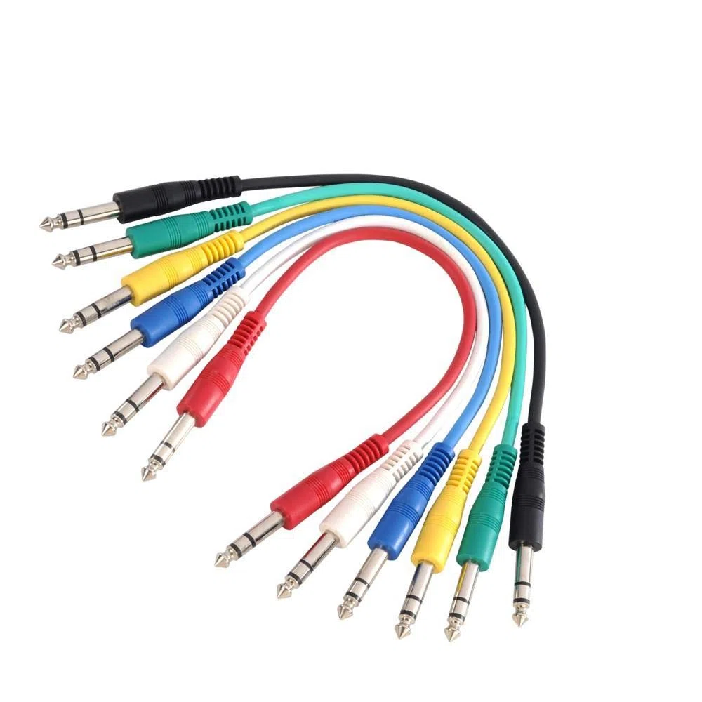 SAMSON S-PATCH Plus Patchbay 48-fach Klinke & K3 BVV 0030 SET Patchkabel Set 6, 3 mm Klinke stereo auf 6, 3 mm Klinke stereo 0, 3 m