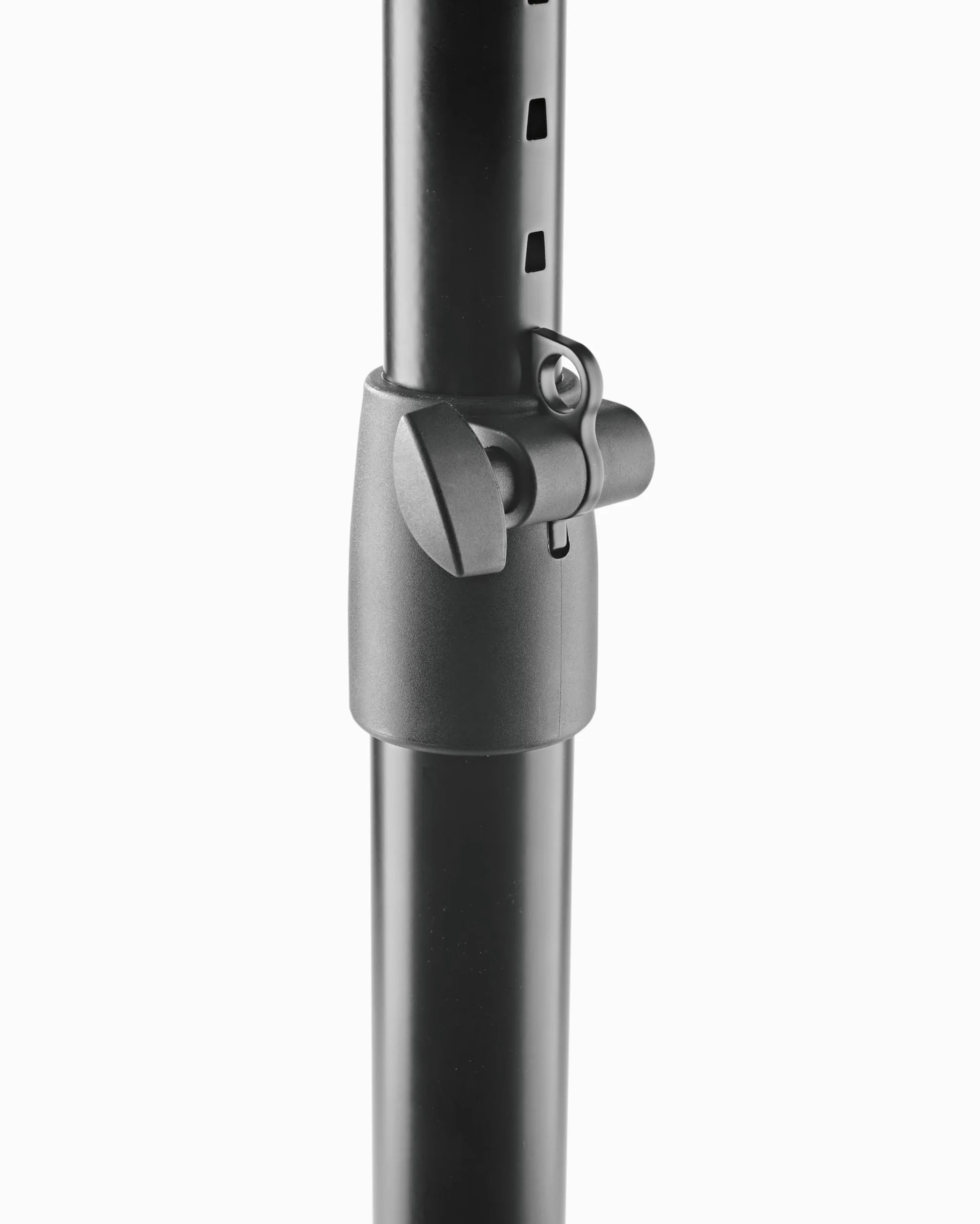 K&M 26776 Neigbares Monitor Tischstativ Schwarz, Stahl - höhenverstellbare Ablage für Nahfeldmonitore - neigbare Platte