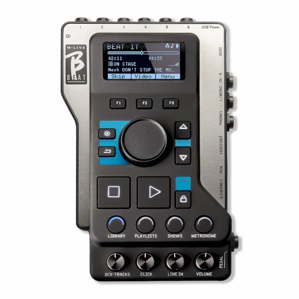 M-LIVE B.Beat 128 LE WiFi: All-in-One Backing-Track-Lösung für Live-Musiker mit 16-Spur-Wiedergabe, Video-Synchronisation, MIDI-Steuerung, Click & Mixer