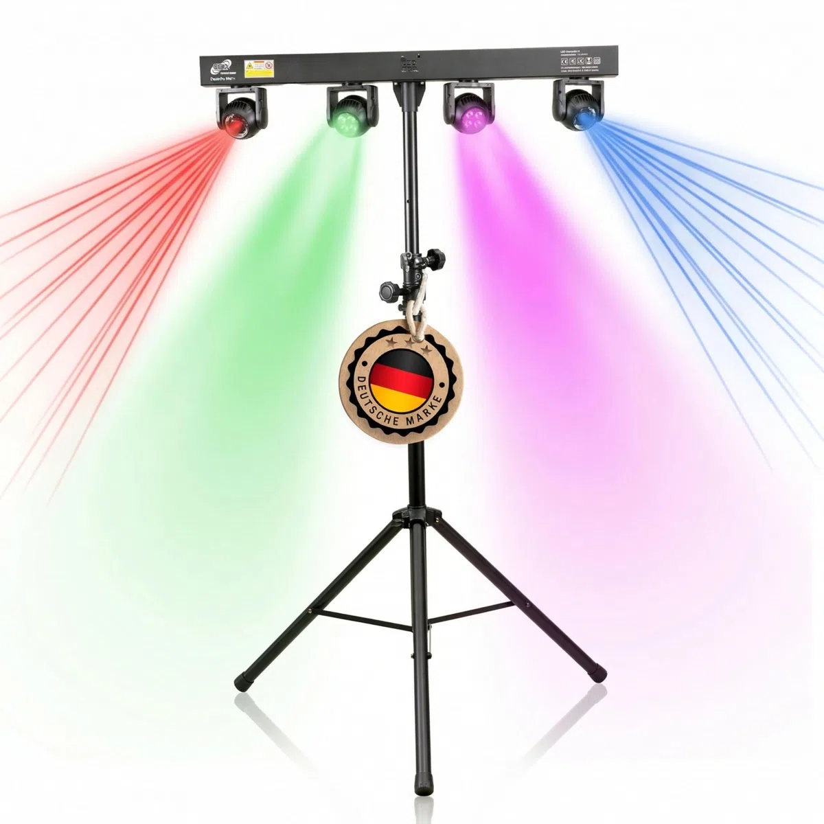 ETEC Professional LED Movingbar 1-12W RGBW Moving Heads, 4W RGBW Wash & 50mW Disco Effekt - DJ Equipment für Partylicht, Disco Licht, Bühnenbeleuchtung & Ledshows