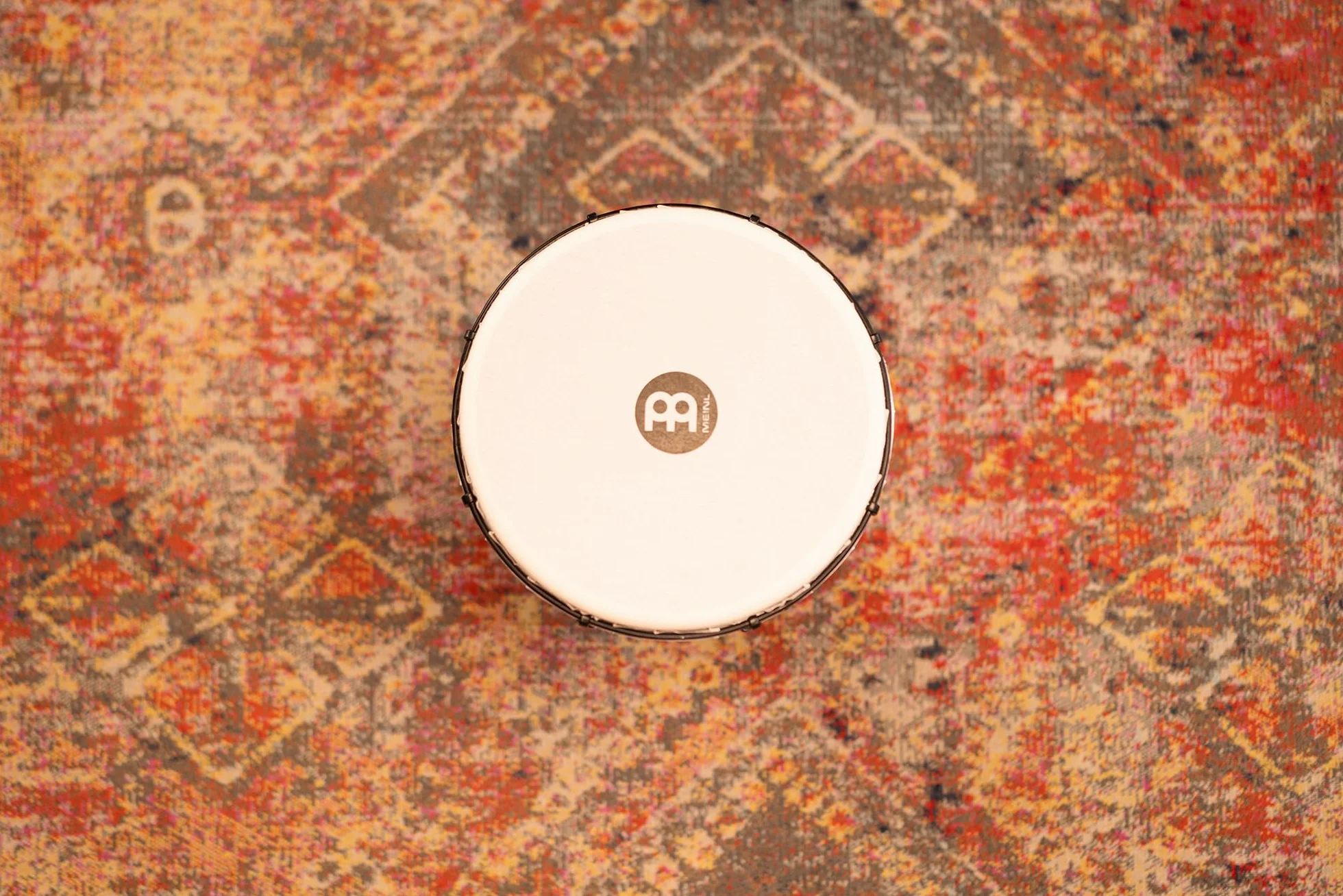 Meinl Percussion Alpine Djembe Instrument - Große Handtrommel - Mechanisches Stimmsystem - Durchmesser 12 Zoll - Kunststoff, Braun(ADJ12-BW)