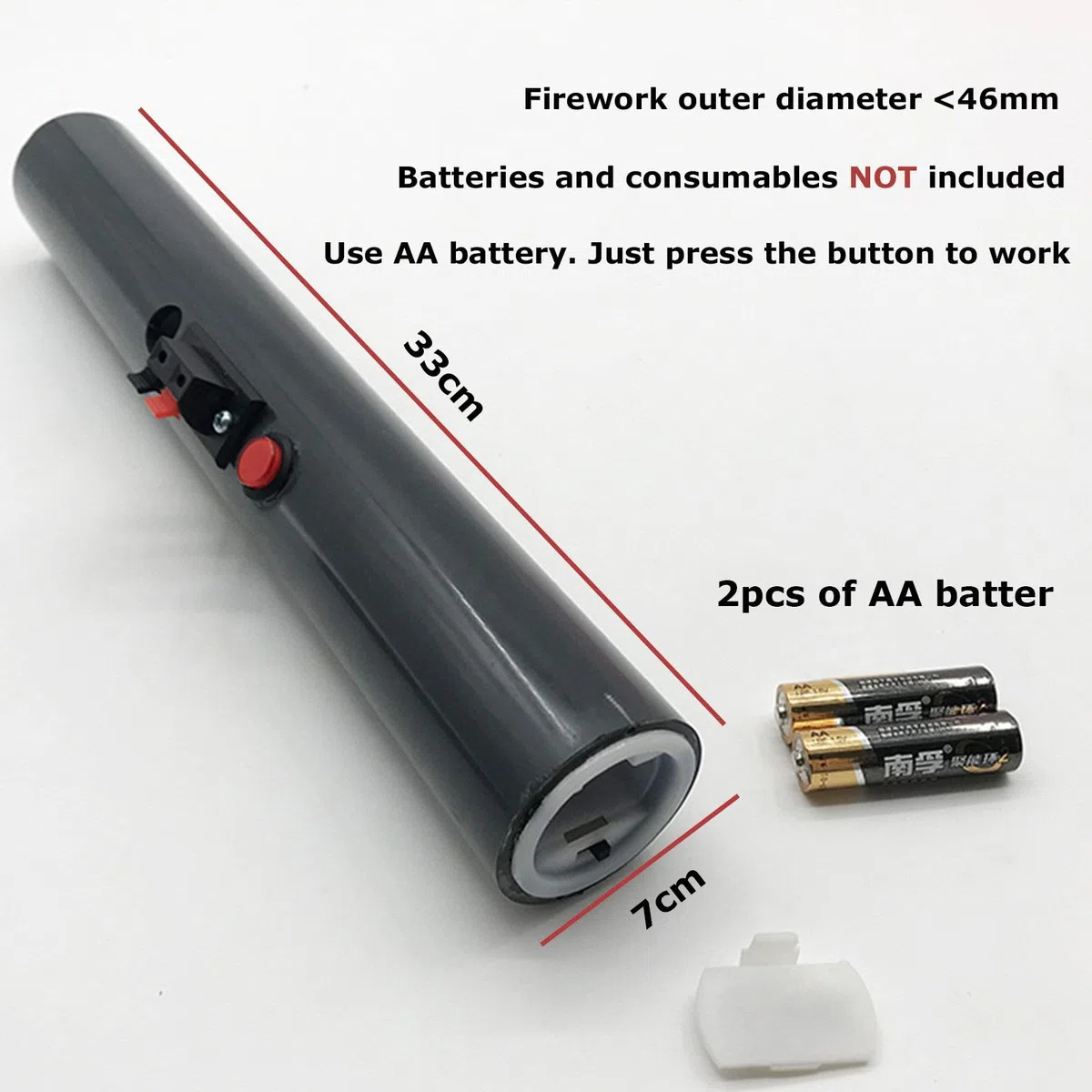 3/6/9 StüCk Tragbare Handbrunnen-Sparkularmaschine, EIN-Knopf-Start-Kaltfeuerwerk-Abfeuersystem, Verwendung Einer AA-Batterie, FüR Weihnachten, Hochzeiten, Feuerwerksshow,9pcs