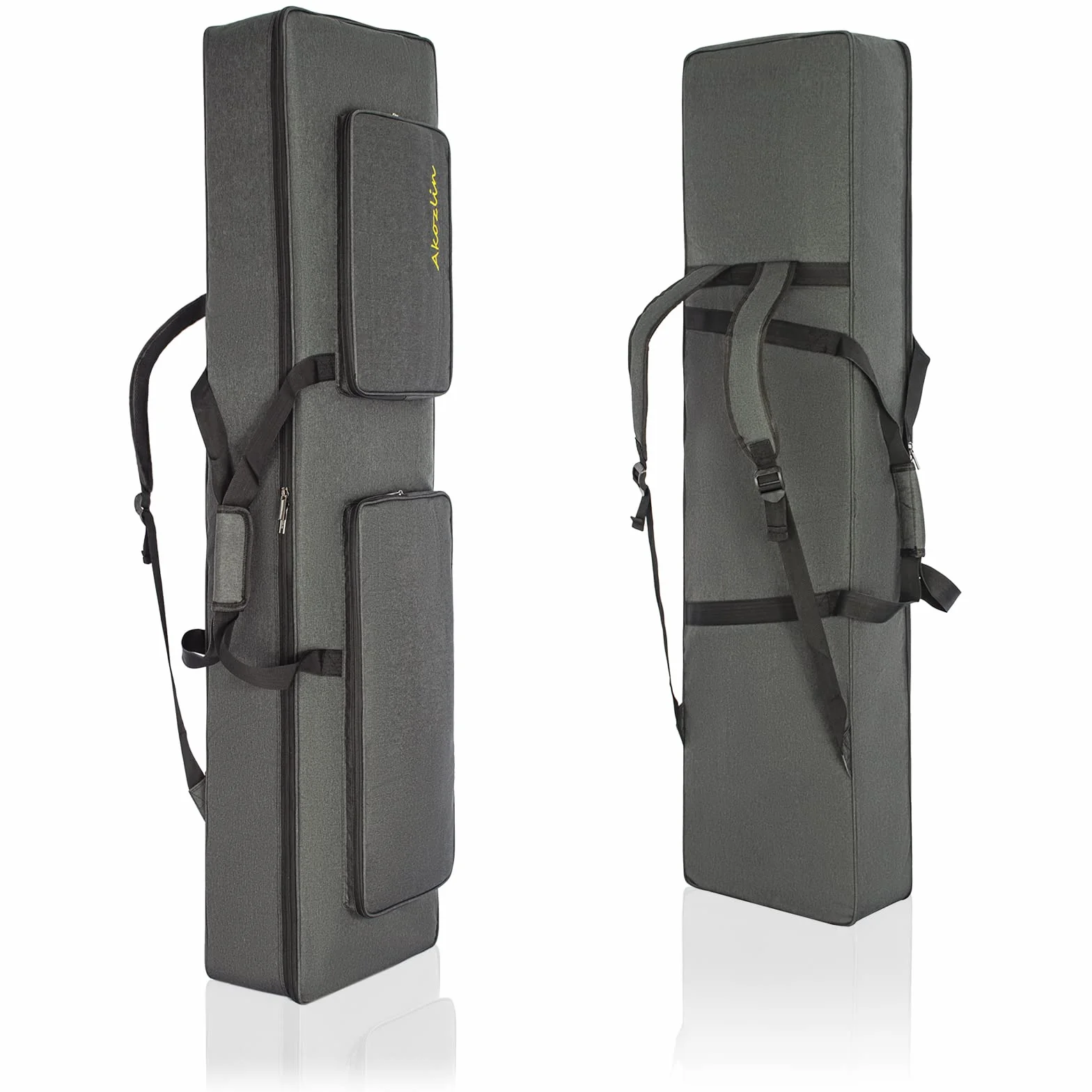AKOZLIN Gigbag für 88 Tasten E-Piano, 137 x 36 x 16 cm | Tragbar, Gepolstert 10 mm, Wasserdicht, Oxford-Stoff, Universal