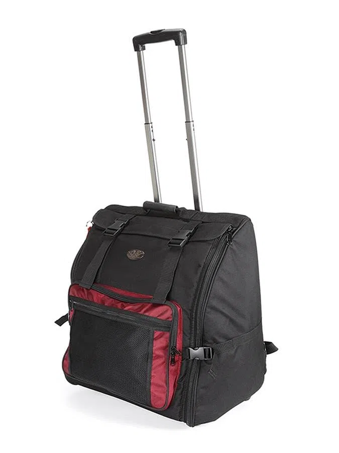 Akkordeontrolley 48 Bass Transportkoffer mit Rollen und Griff, robust, leicht