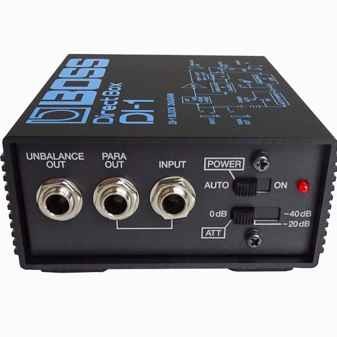Boss DI-1 aktive DI-Box Direct Box + Klinkenkabel 3m