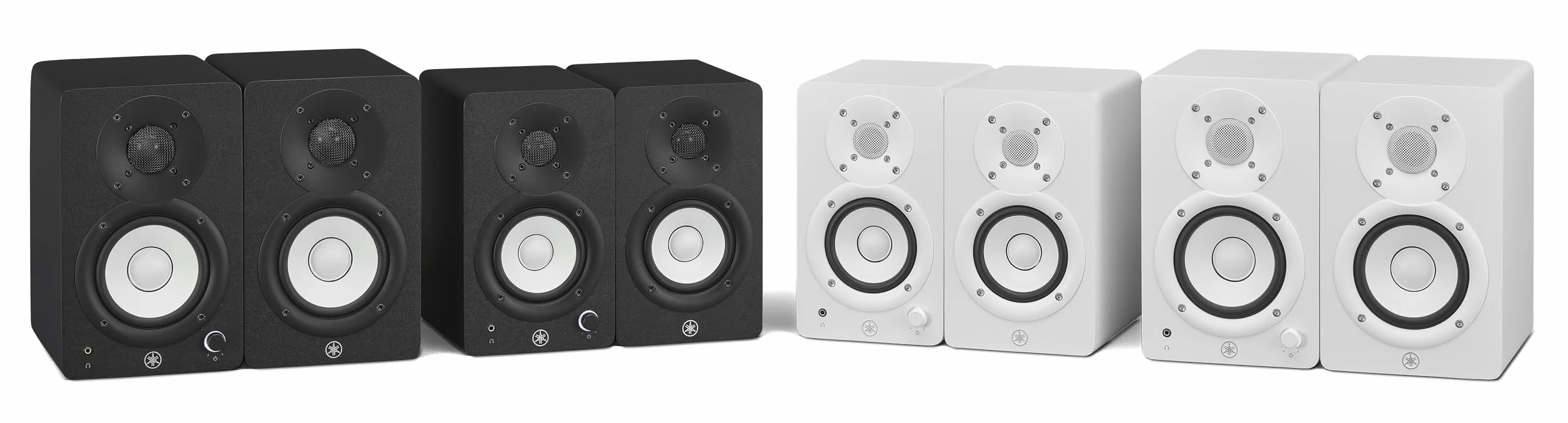 Yamaha HS4 Studiomonitore – Paar, Aktivlautsprecher, 2-Wege, Bassreflex 4.5", 52W, Hohe Qualität, Flacher Frequenzgang, Raumsteuerung, Musikproduktion, Inhaltserstellung, Videobearbeitung – Schwarz